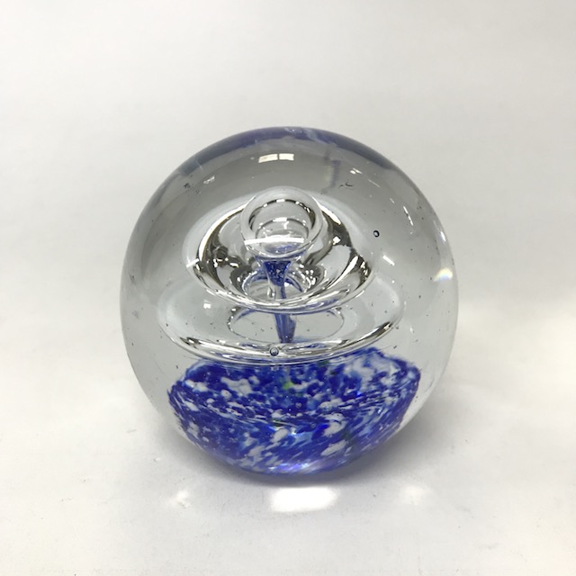 ART GLASS (PAPER WEIGHT), Blue